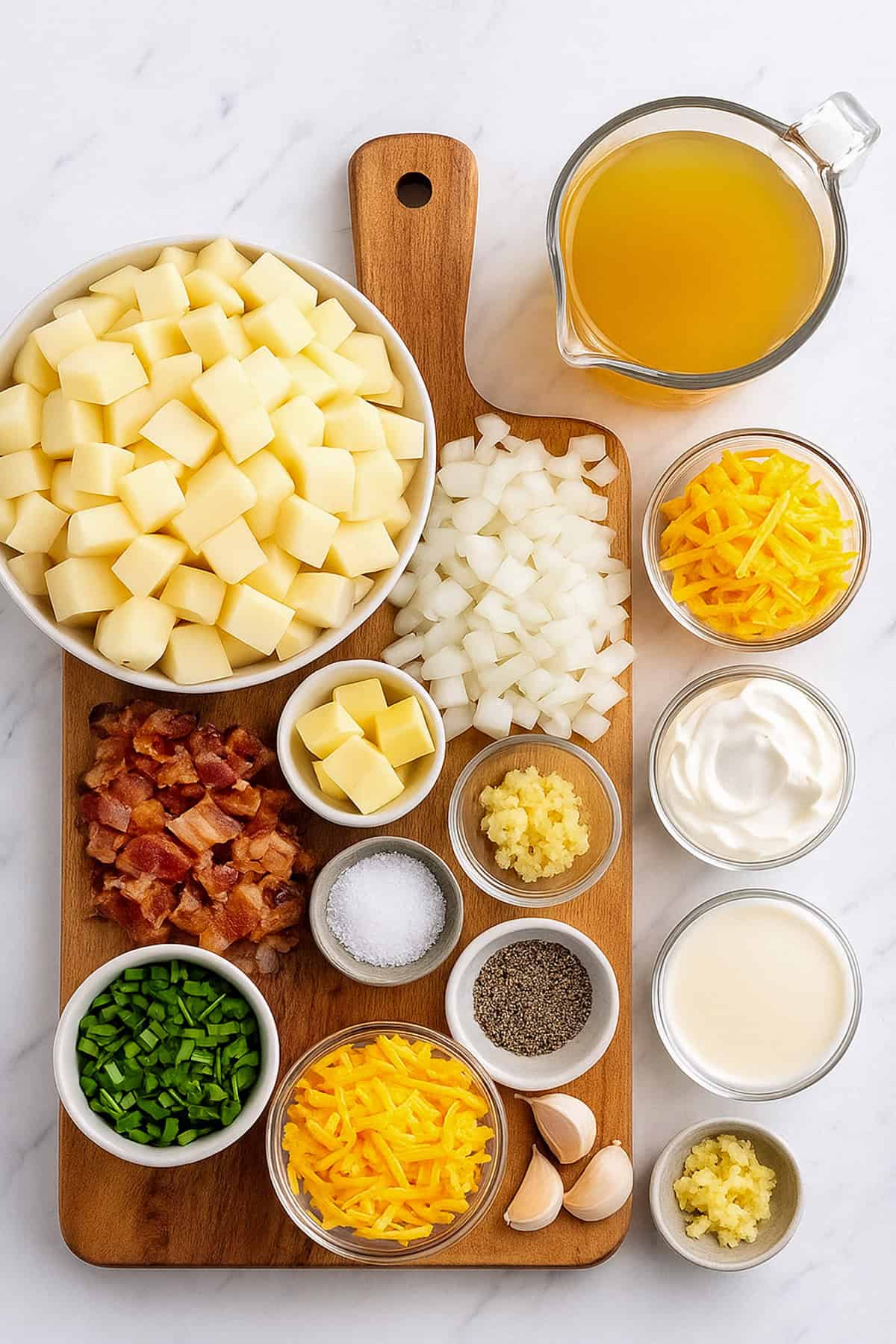 what's in baked potato soup