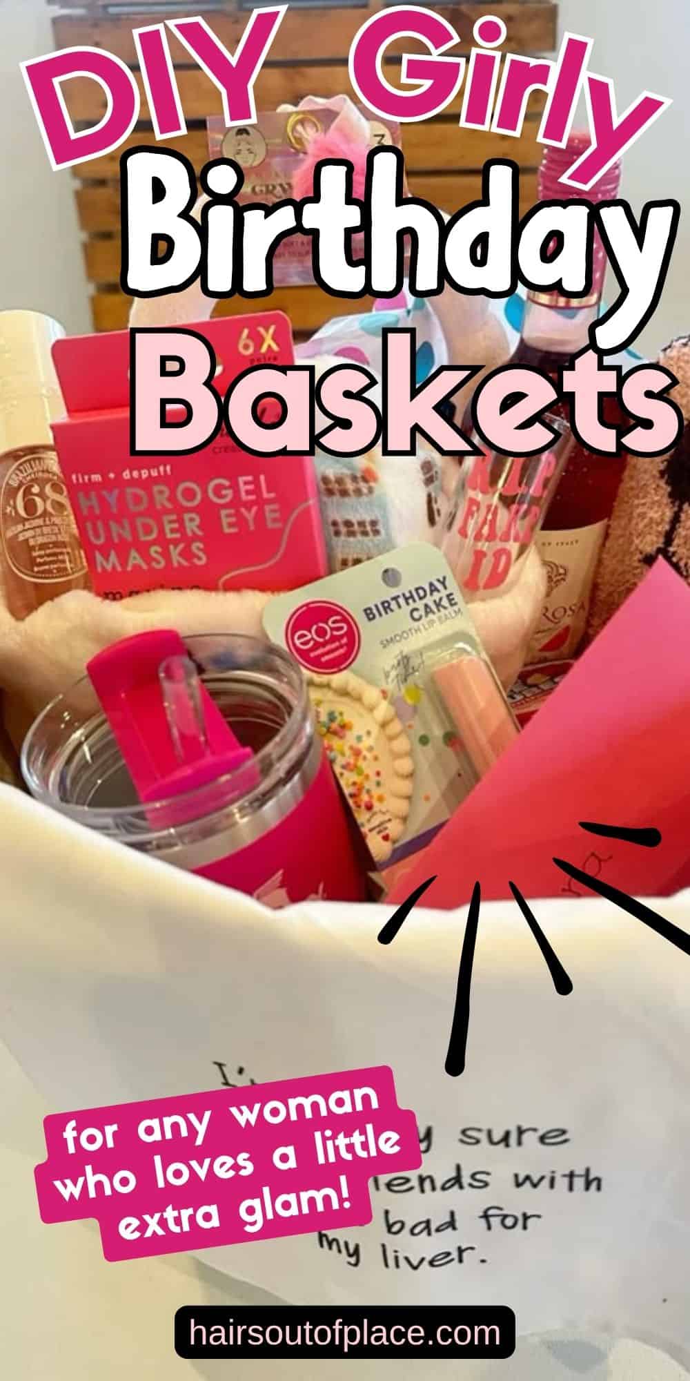 Birthday Gift Baskets for Women Pinterest pins