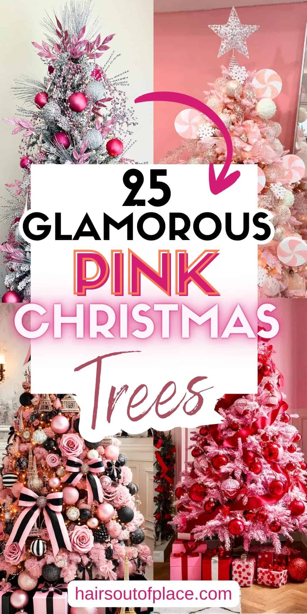 Pink Christmas Tree Ideas Pinterest pins