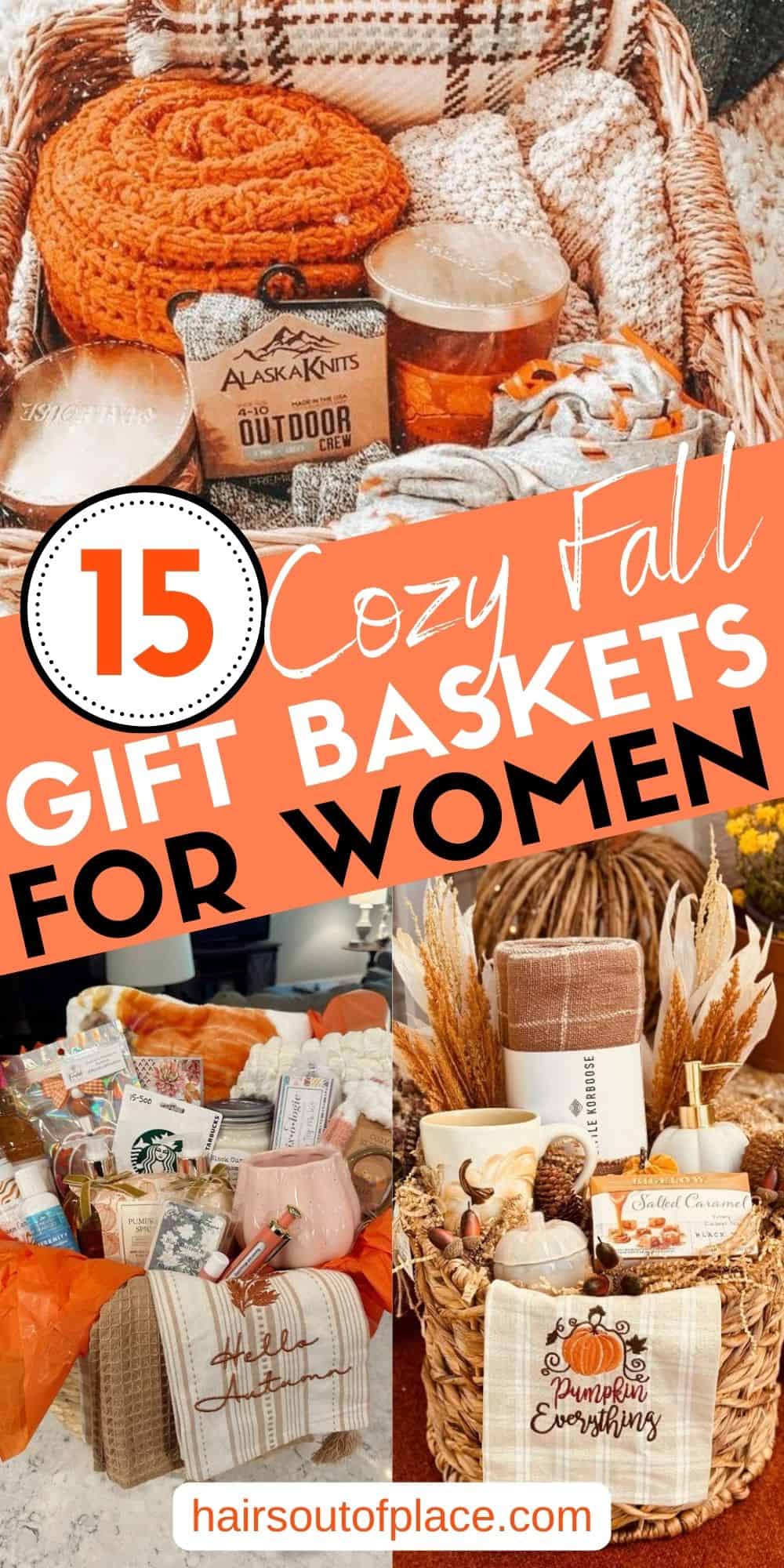 DIY Fall Gift Basket Ideas for Women Pinterest pin