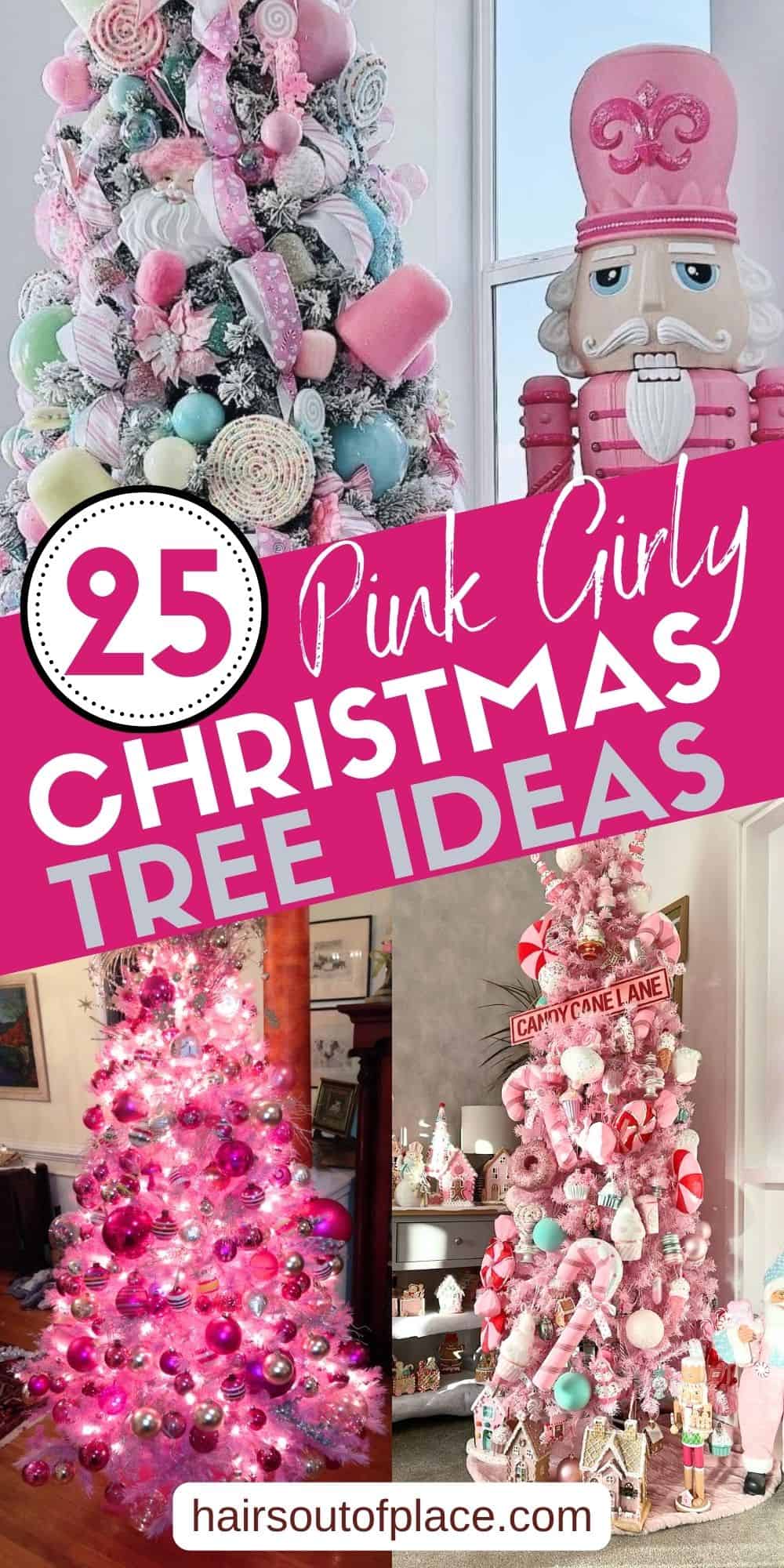 Pink Christmas Tree Ideas Pinterest pins