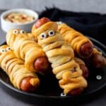 Air Fryer Halloween Mummy Dogs