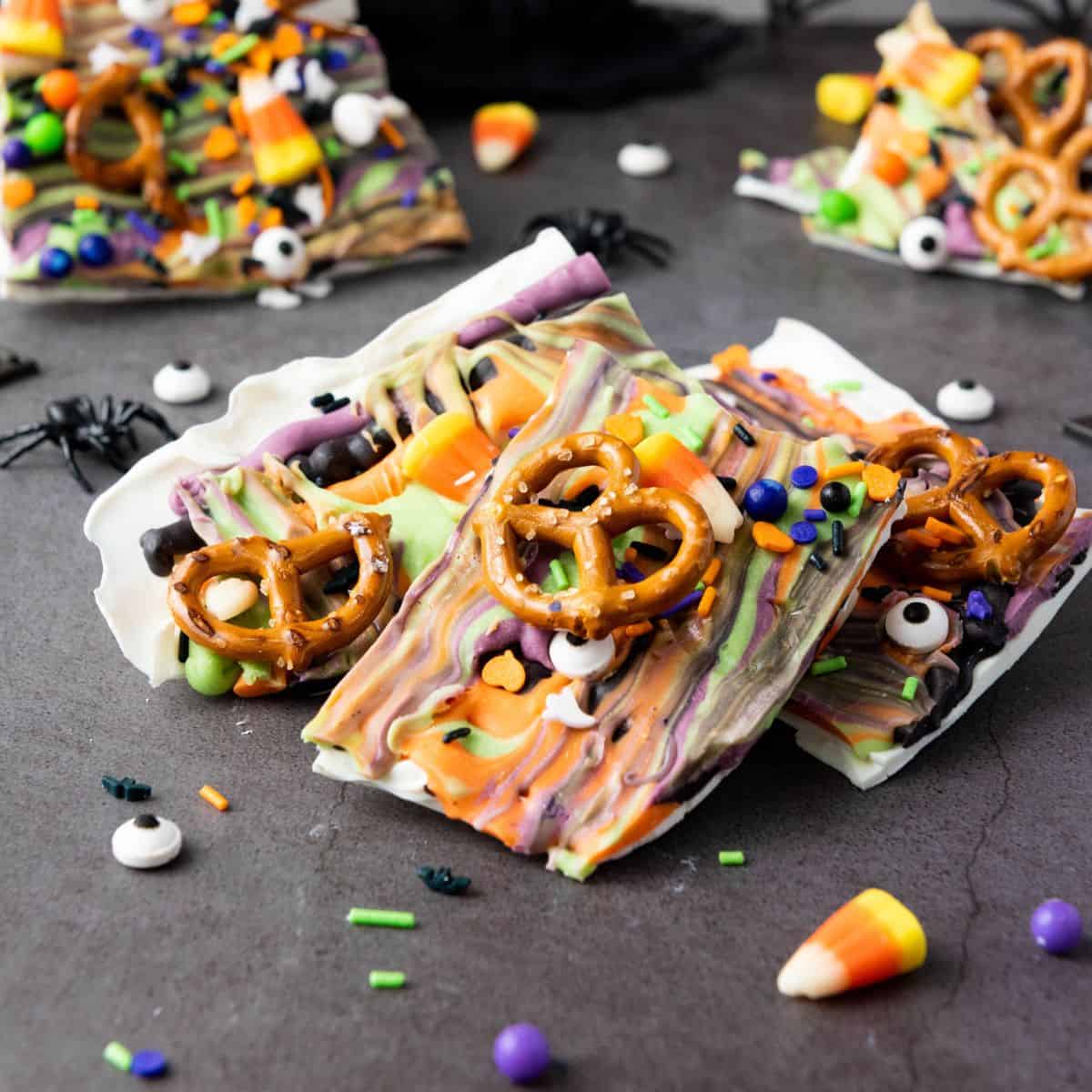 Easy Halloween Candy Bark