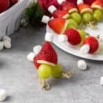 Green Christmas Man Fruit Kabobs