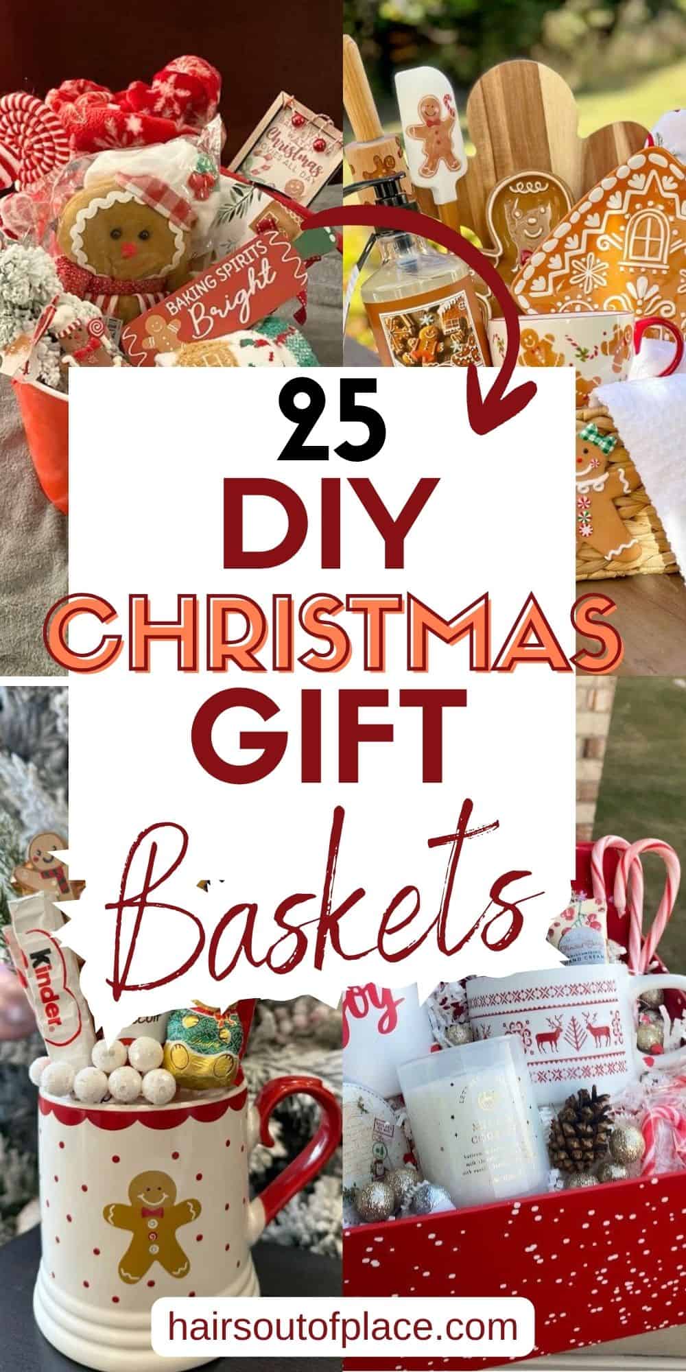 DIY Christmas Gift Baskets Pinterest pin