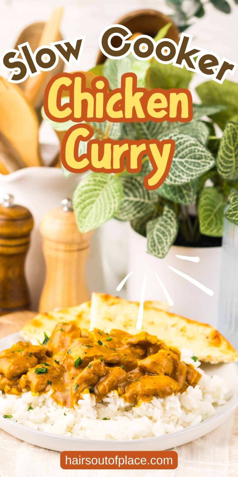 Slow Cooker Chicken Curry Pinterest pin