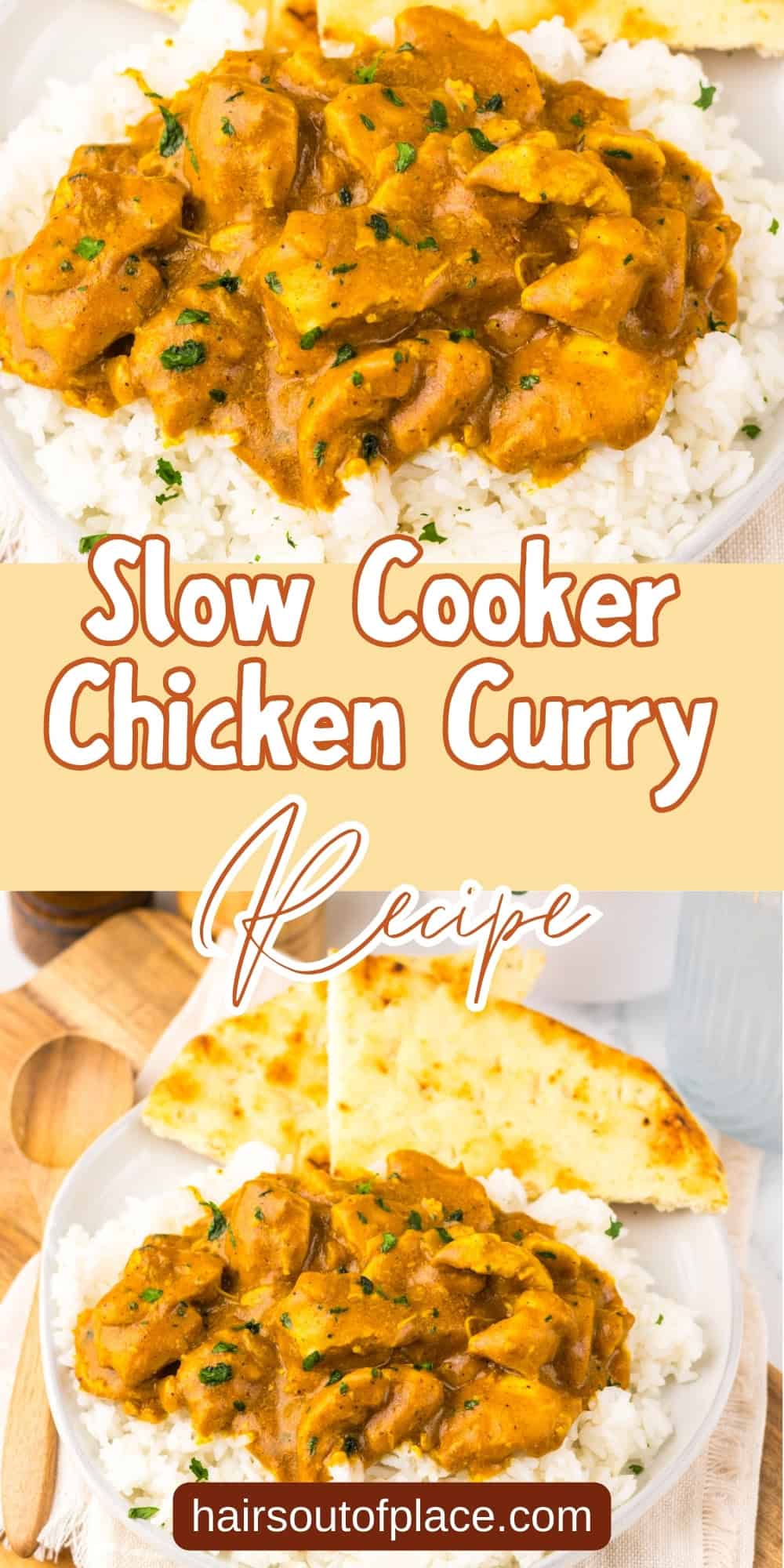 Slow Cooker Chicken Curry Pinterest pin