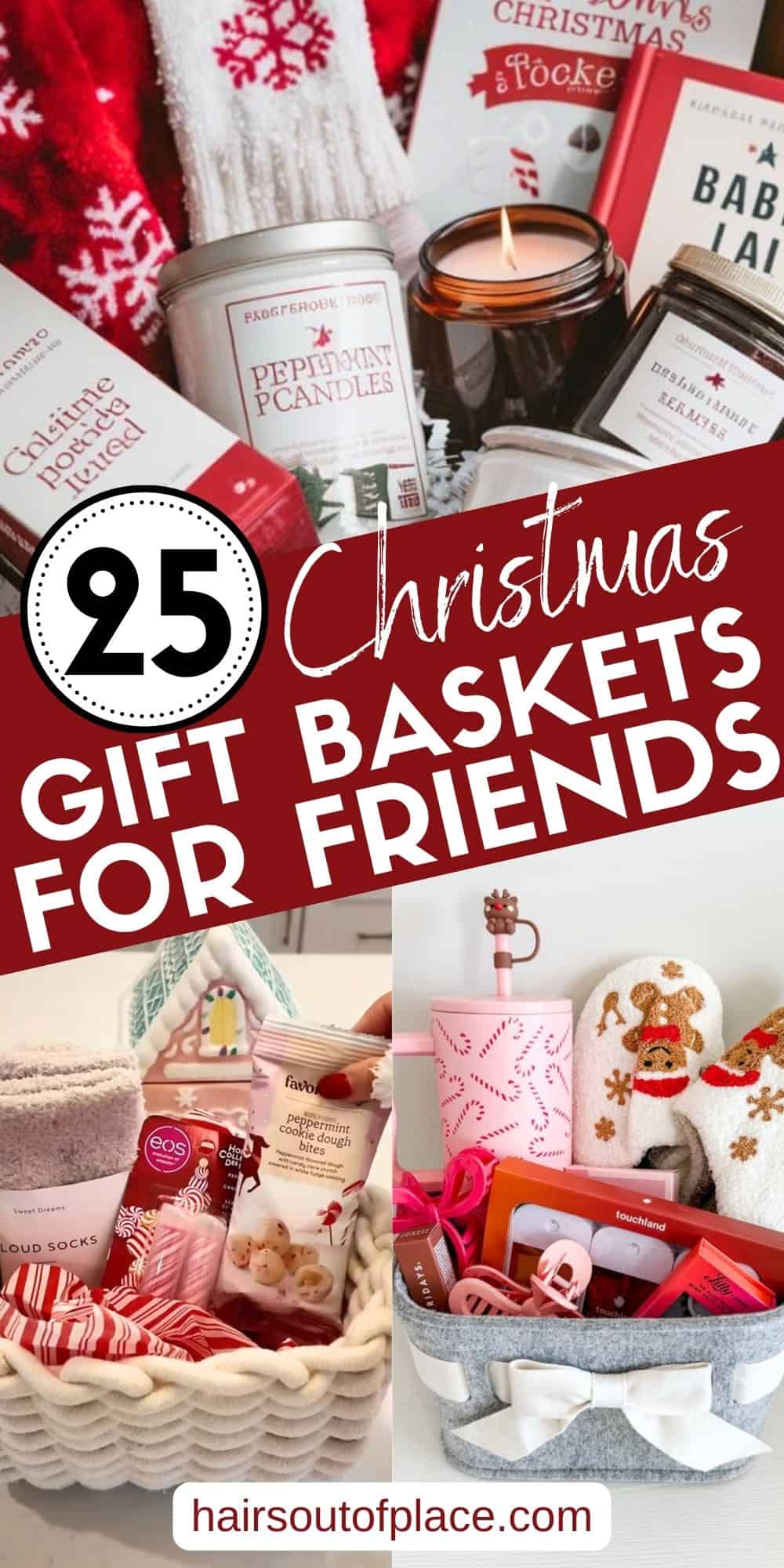 DIY Christmas Gift Baskets Pinterest pin