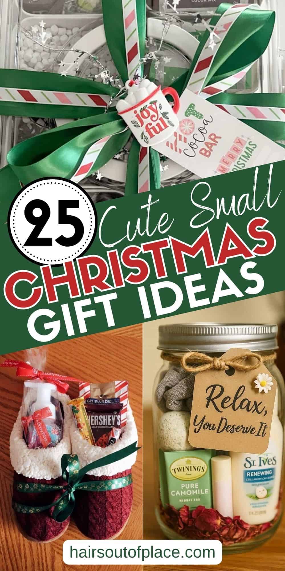 25 Small Christmas Gifts Pinterest pin