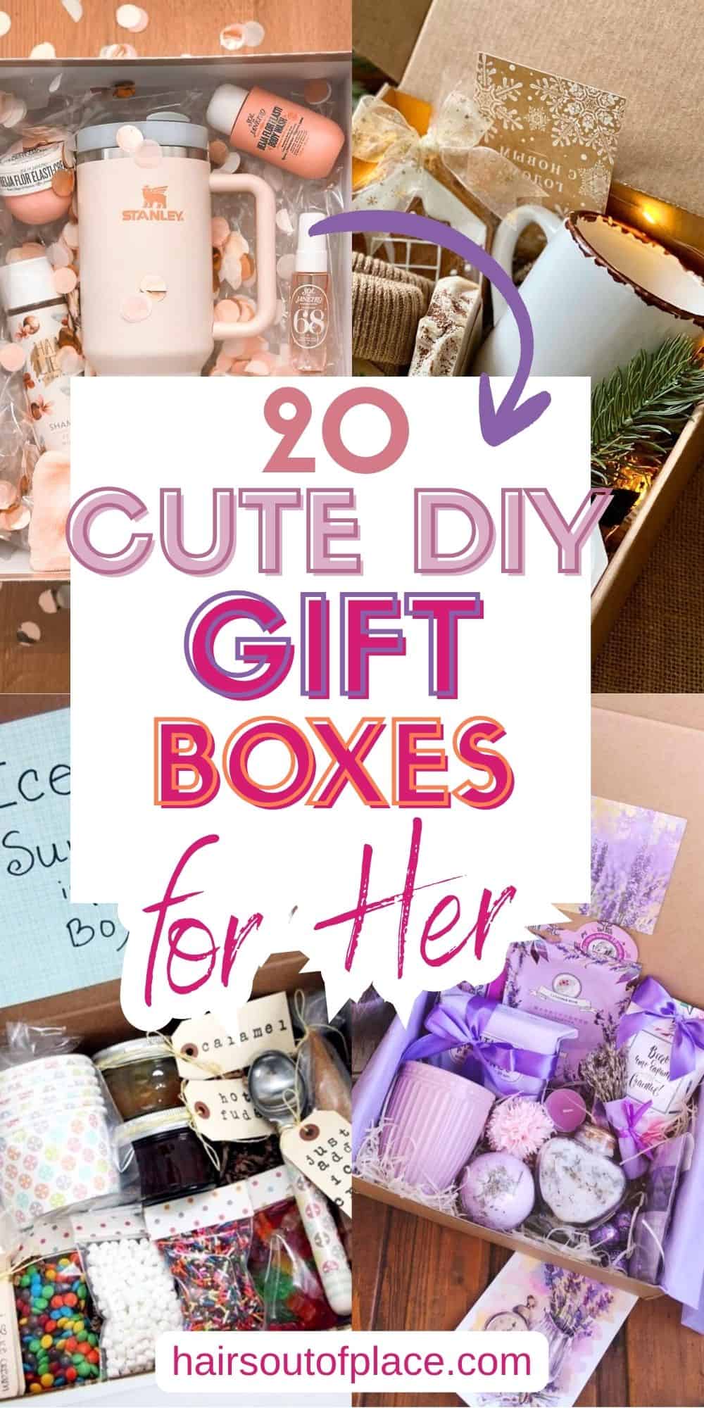 20 DIY Gift Boxes for Her Pinterest Pin