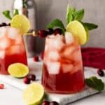 Cranberry Lime Mocktail