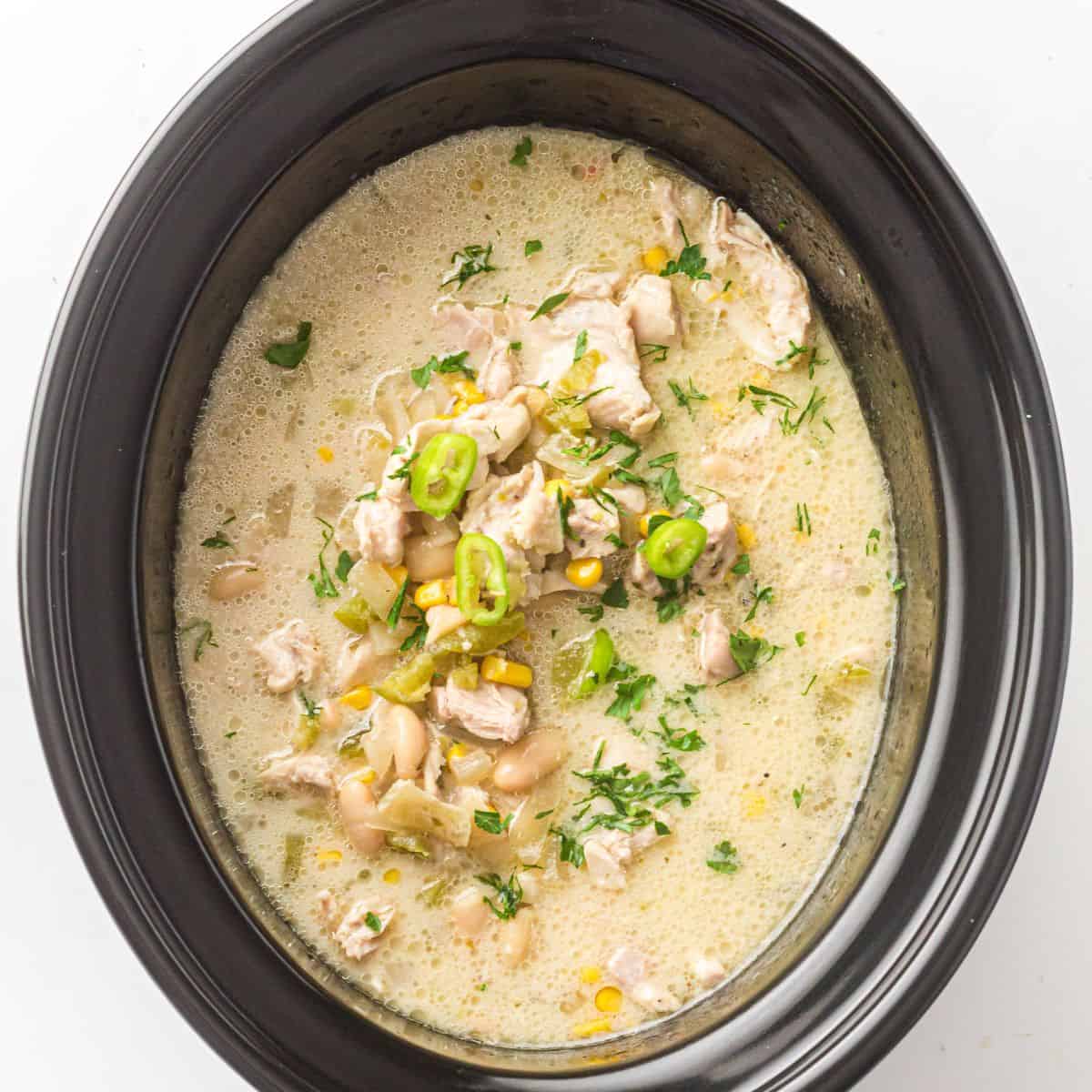 Crockpot White Chicken Chili