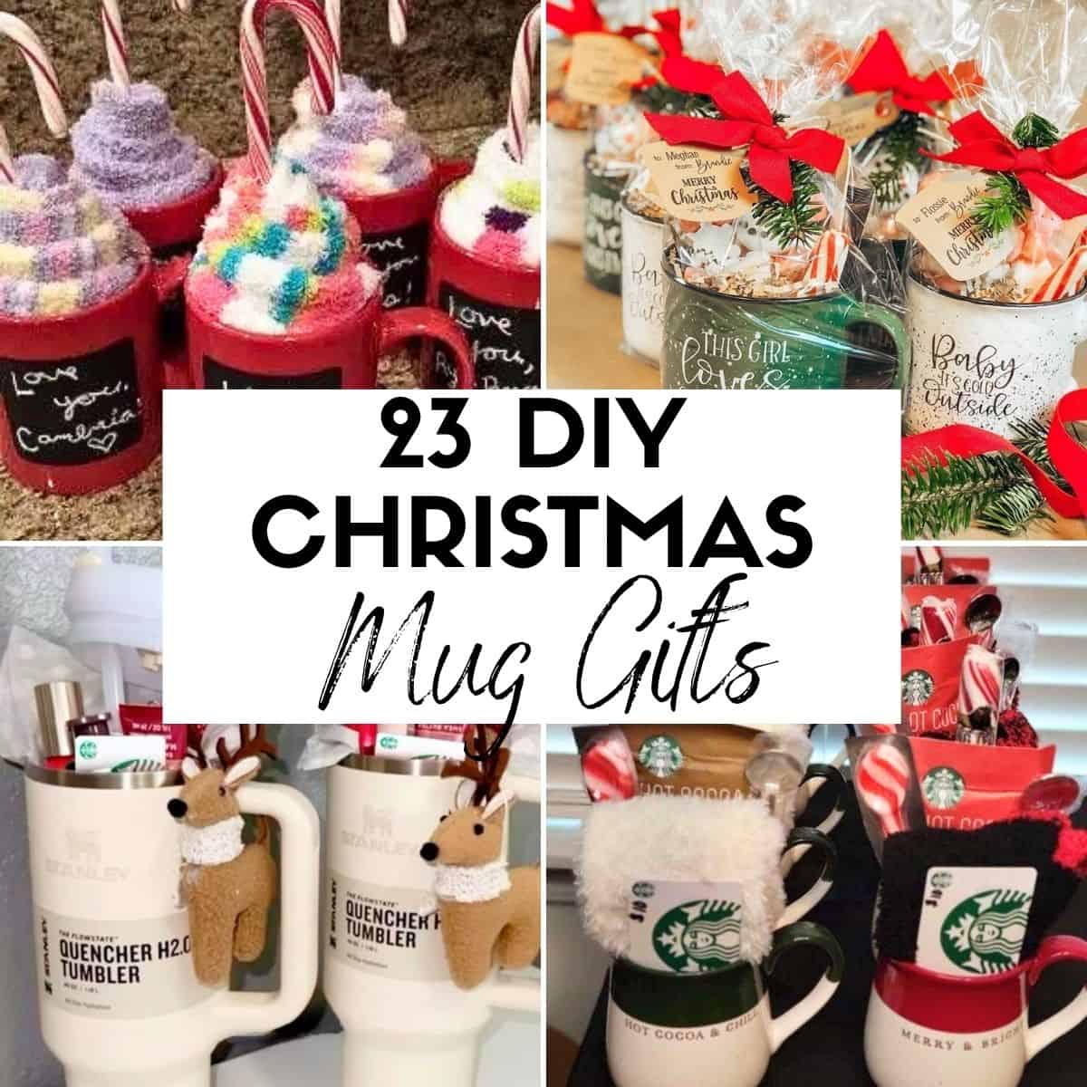 25 DIY Christmas Mug Gifts HOOP Post Collage