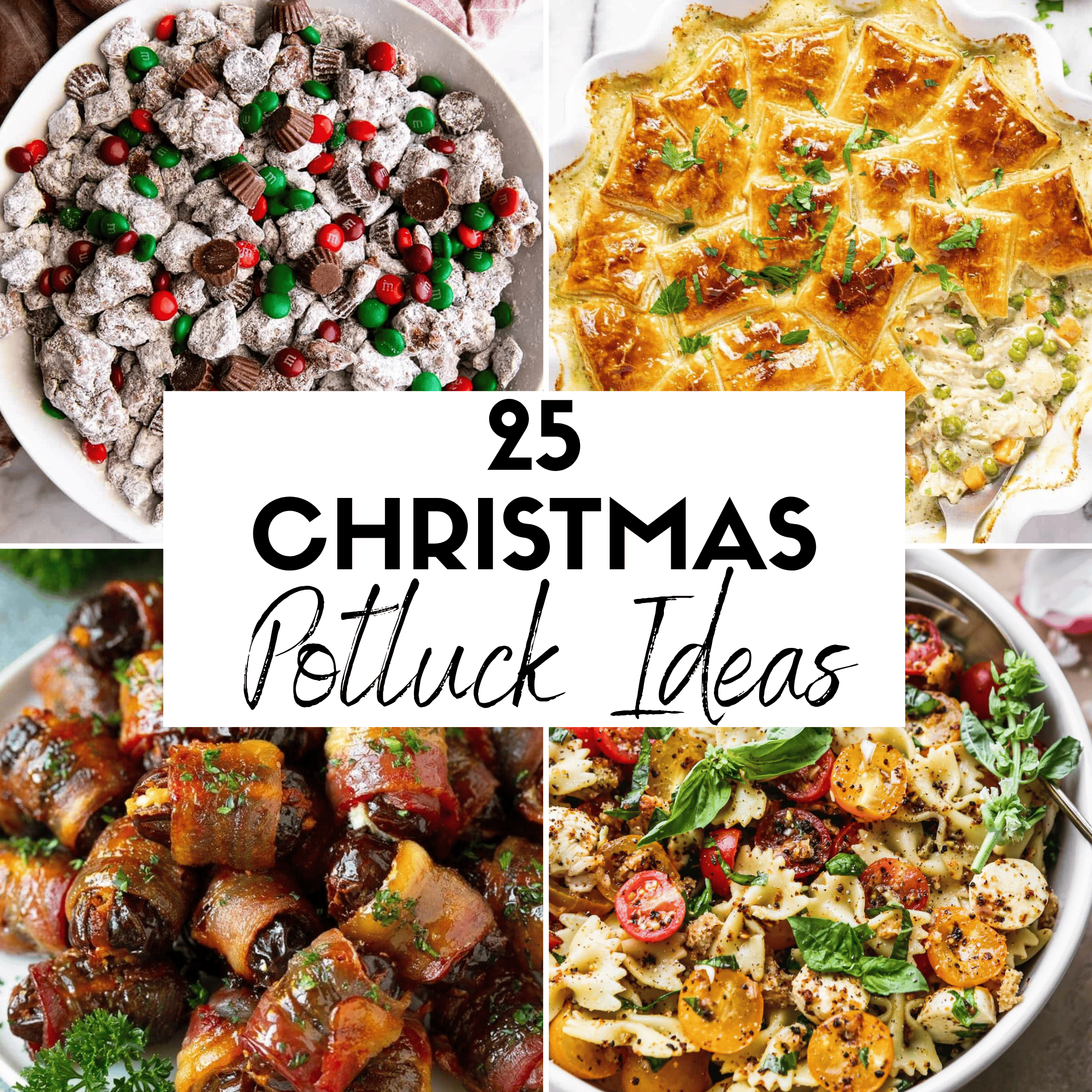 25 Christmas Potluck Ideas HOOP Post Collage