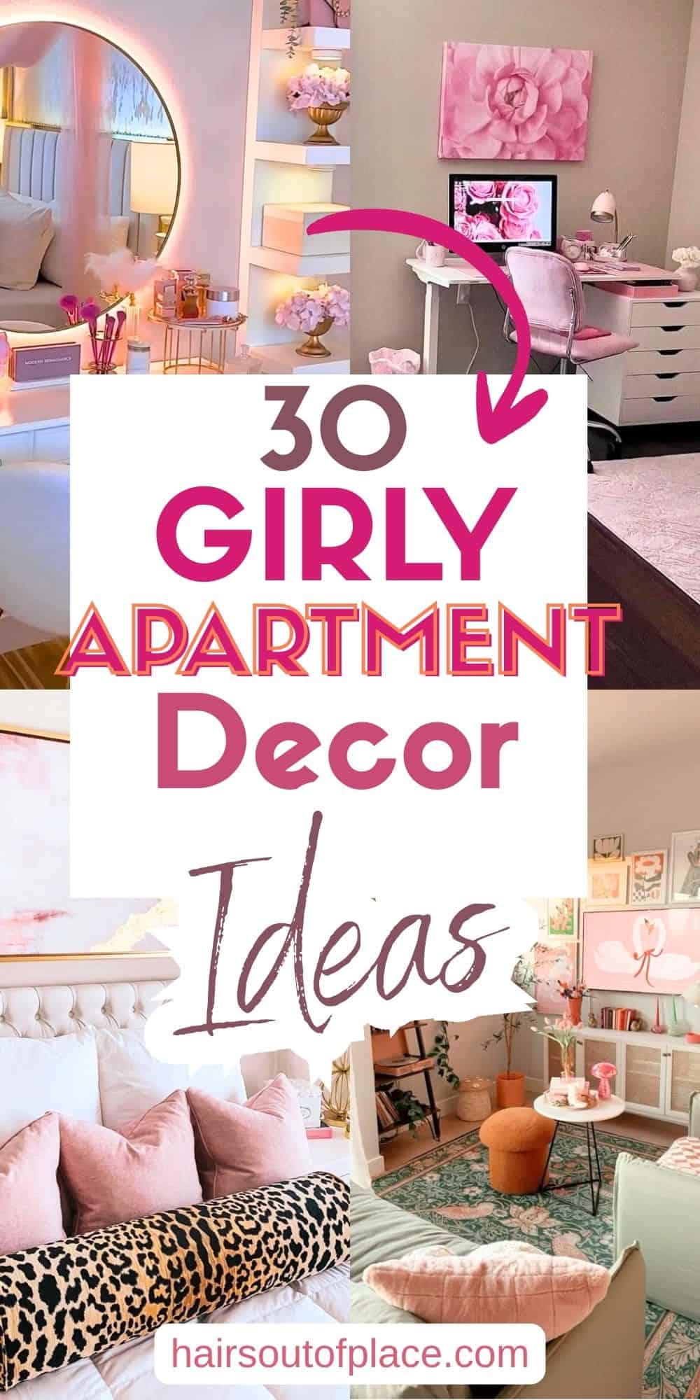 30 Girly Apartment Decor Ideas Pinterest pin