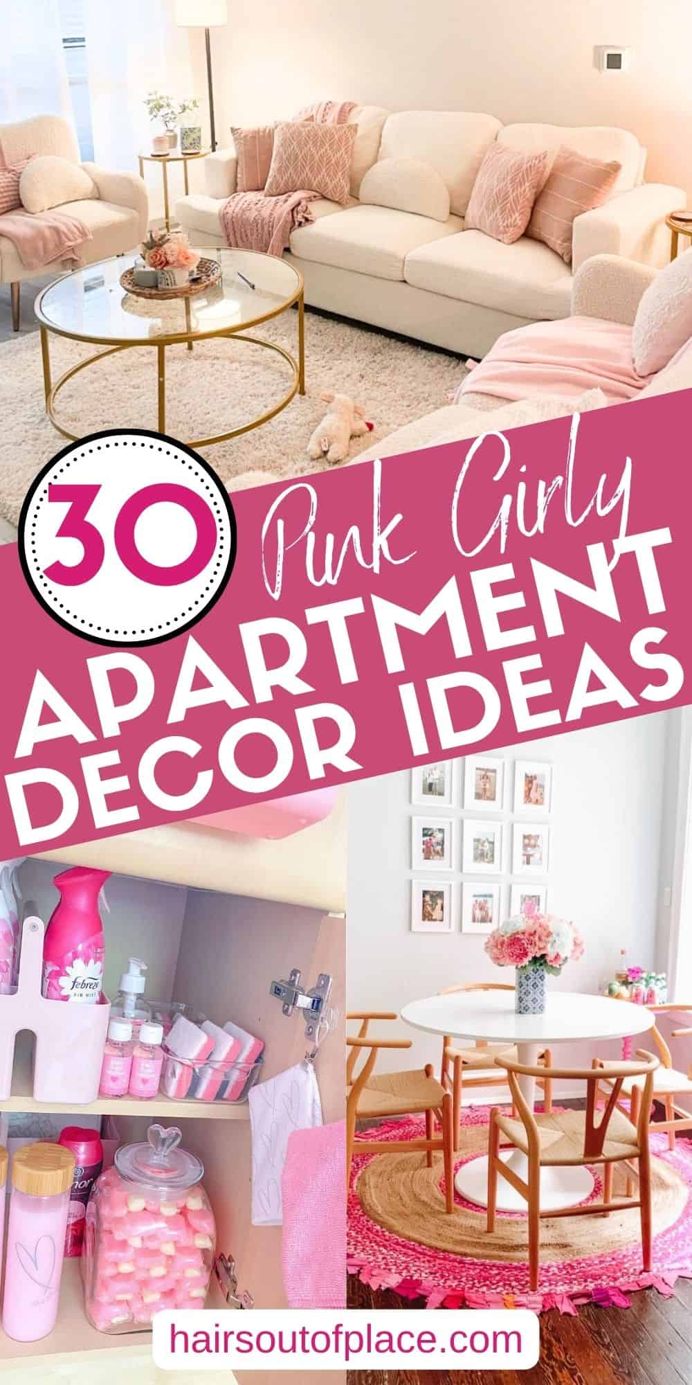 30 Girly Apartment Decor Ideas Pinterest pin