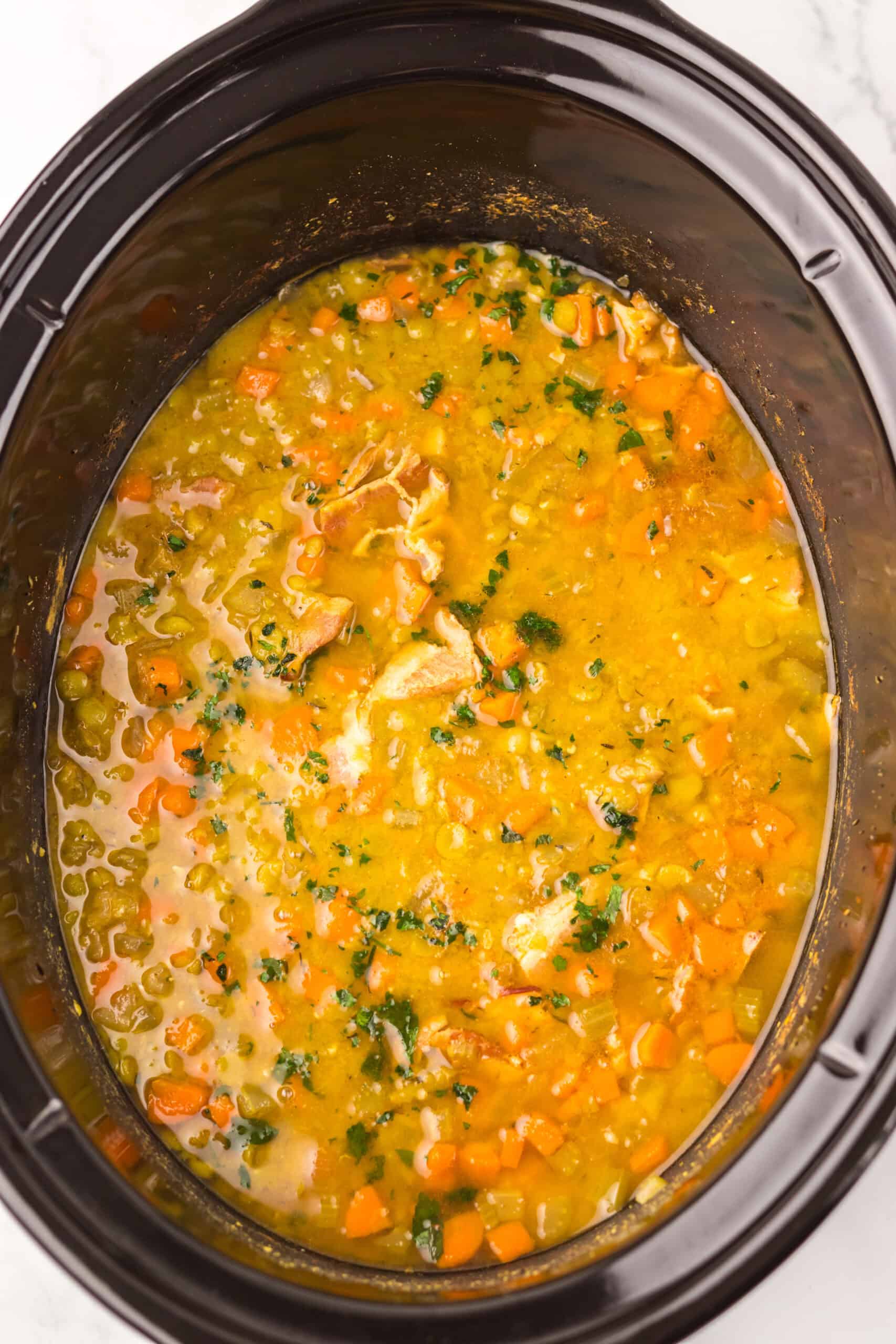 Slow Cooker Split Pea Soup In Crockpot