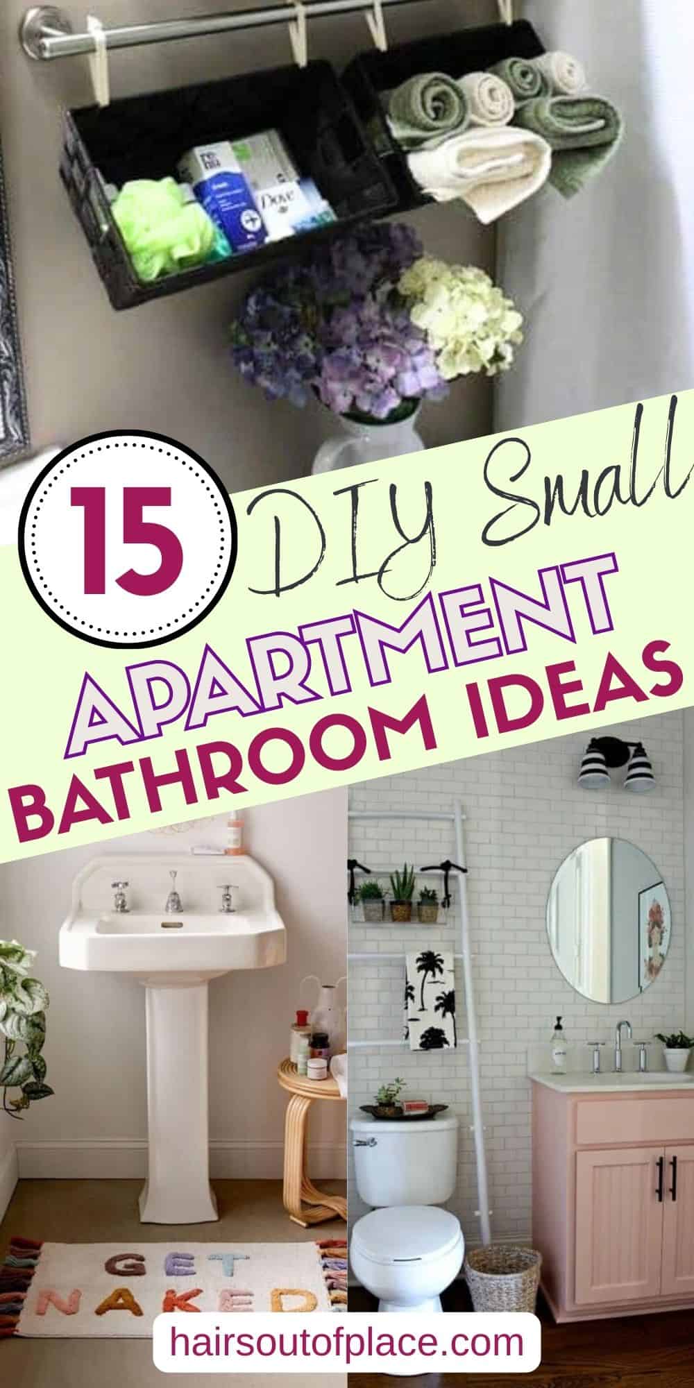 15 Small Apartment Bathroom Ideas Pinterest pin