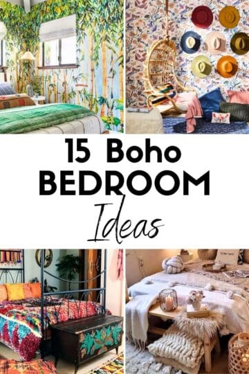 15 Boho Bedroom Ideas HOOP Post Collage