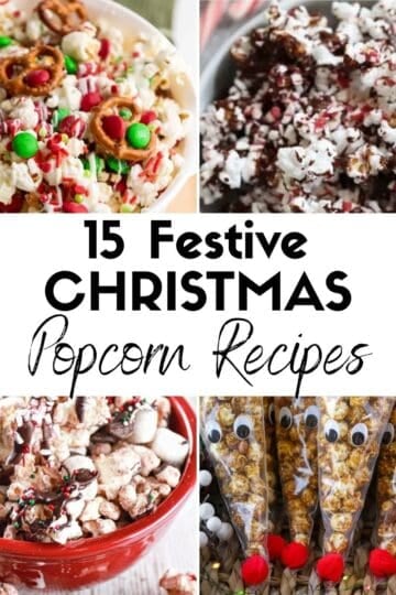 15 Christmas Popcorn Recipes HOOP Post Collage