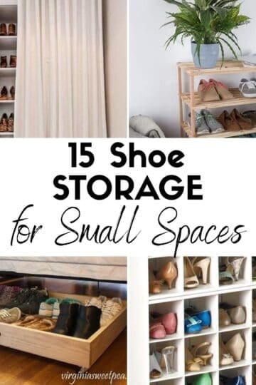 15 Shoe Storage for Small Spaces Ideas HOOP Post Collage