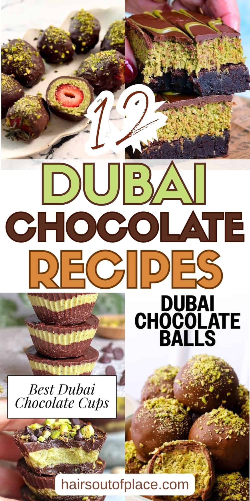 12 Dubai Chocolate Recipes Pinterest pin