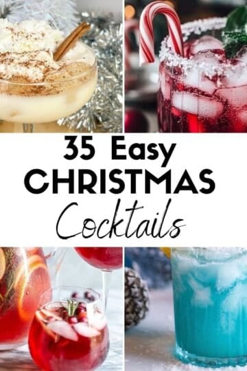 35 Easy Christmas Cocktails HOOP Post Collage