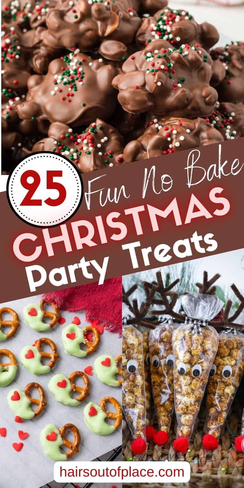 No Bake Christmas Treats Pinterest pin