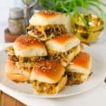 Cheeseburger Sliders with Hawaiian Rolls