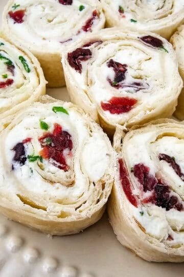 Cranberry Feta Pinwheels