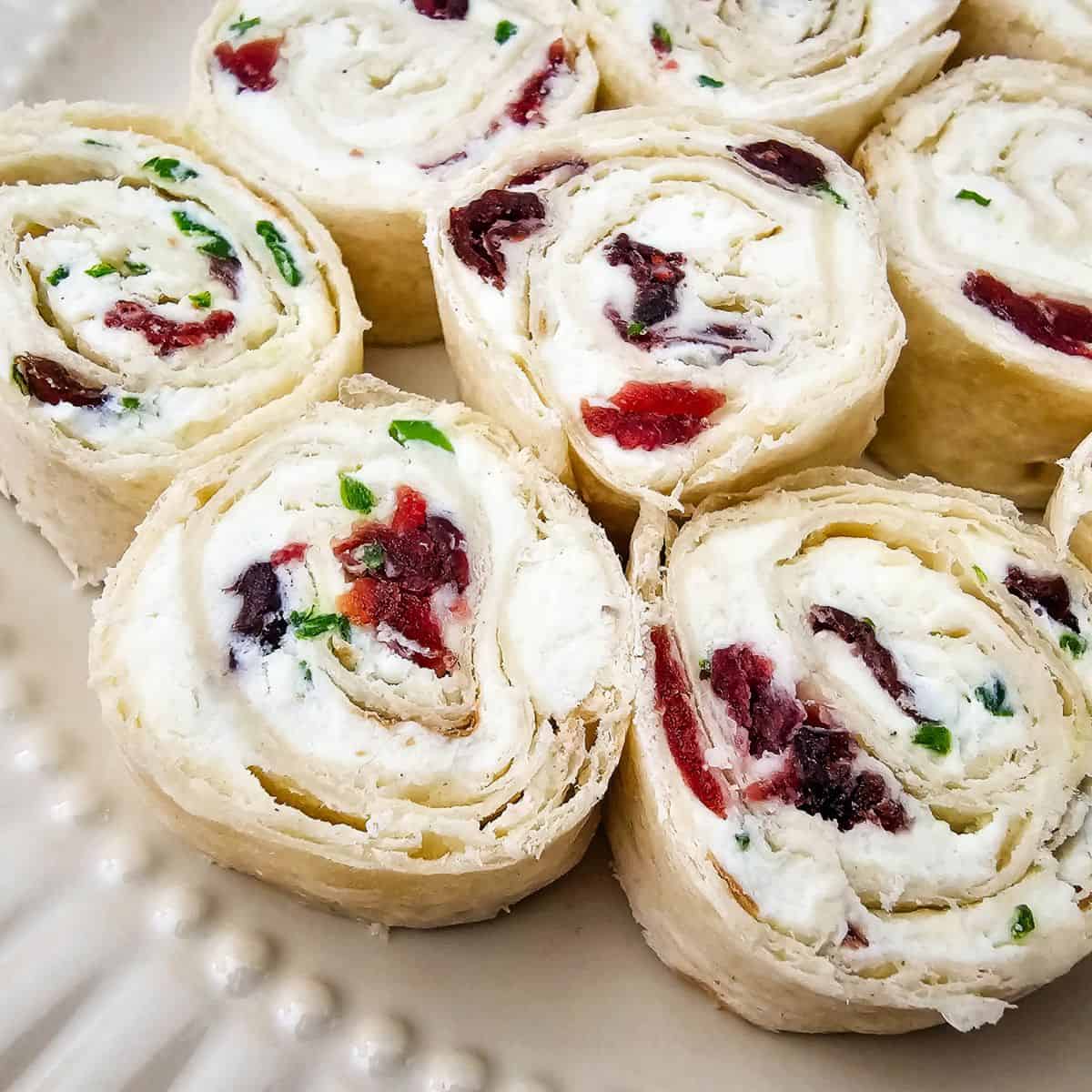 Cranberry Feta Pinwheels