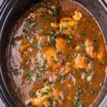 Crock Pot Chicken in Red Wine Sauce