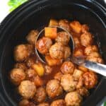 Crock Pot Hawaiian Meatballs