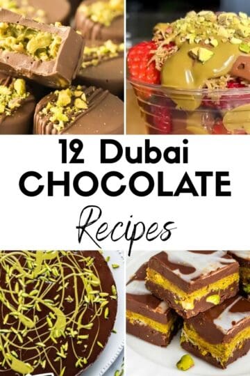 12 Dubai Chocolate Recipes HOOP Post Collage