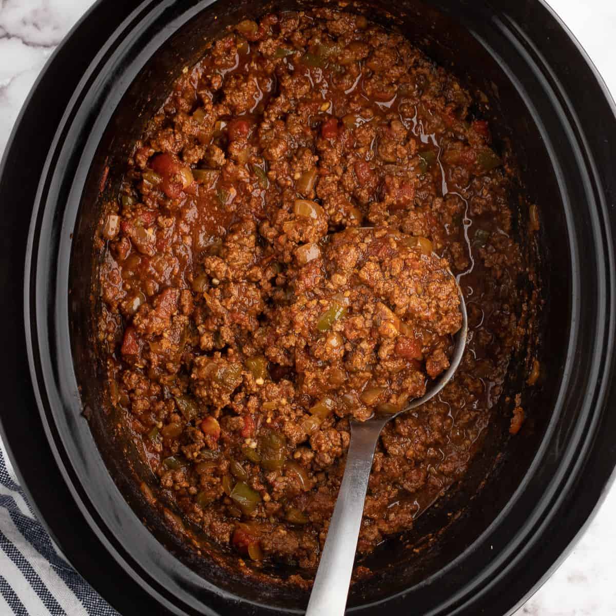Hearty Slow Cooker Chili No Beans