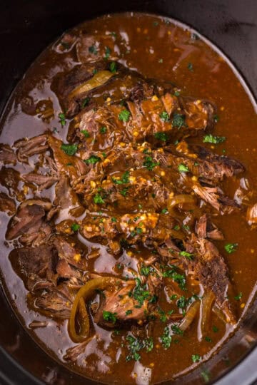 Slow Cooker London Broil with Gravy