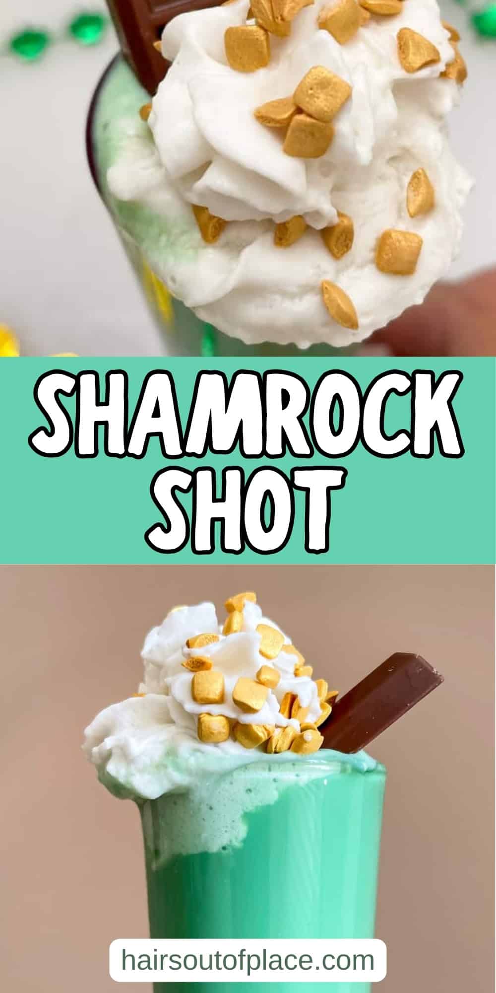 Shamrock Shot Recipe Pinterest pin