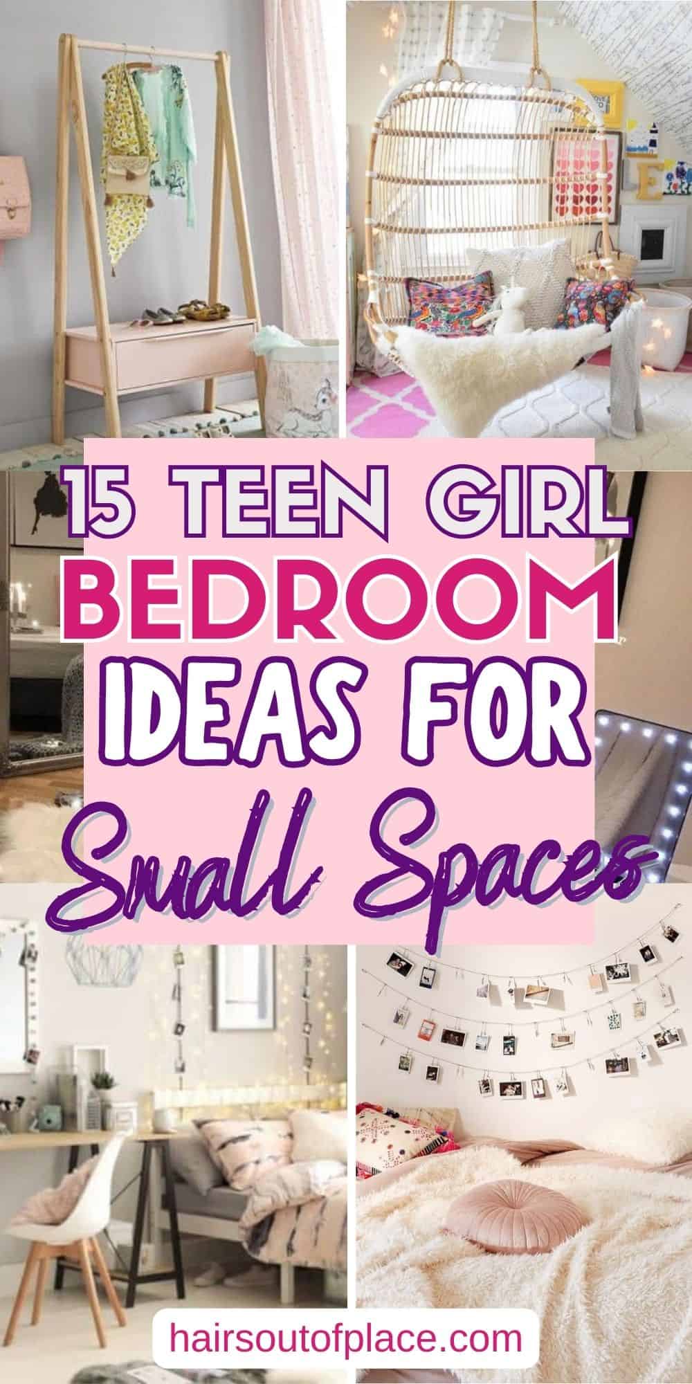 15 Teenage Girl Bedroom Ideas for Small Rooms Pinterest Pin