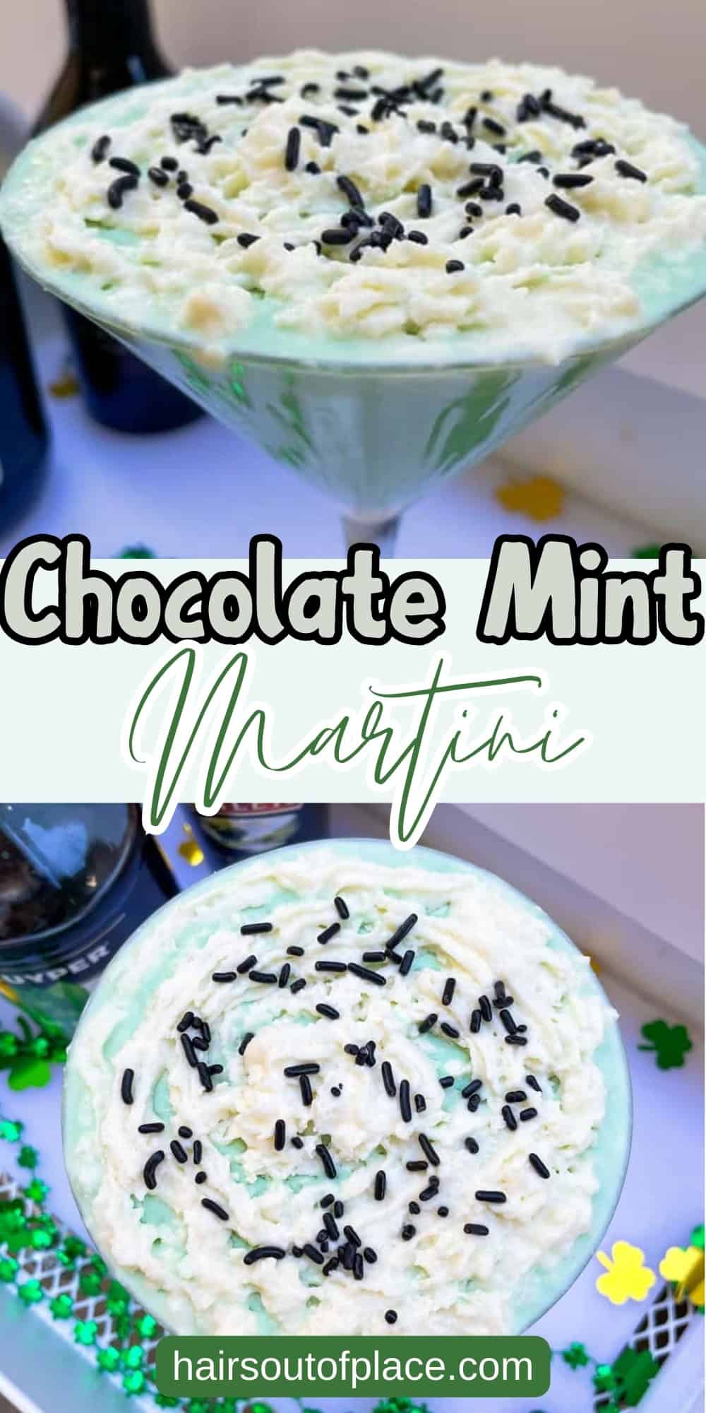 Chocolate Mint Martini Pinterest pin