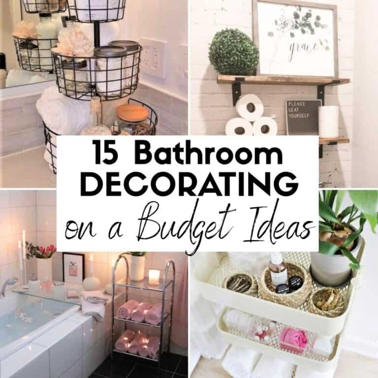 15 Bathroom Decorating Ideas on a Budget - Hairs Out of Place