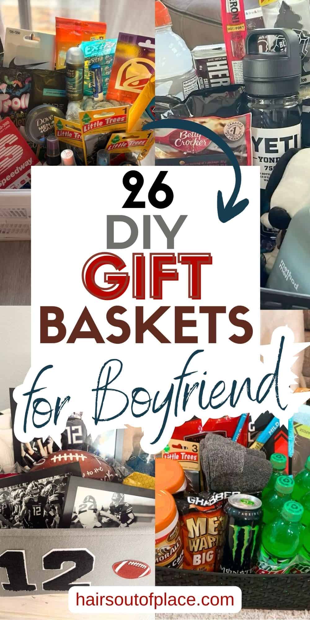 25 DIY Gift Baskets for Boyfriend Pinterest pin