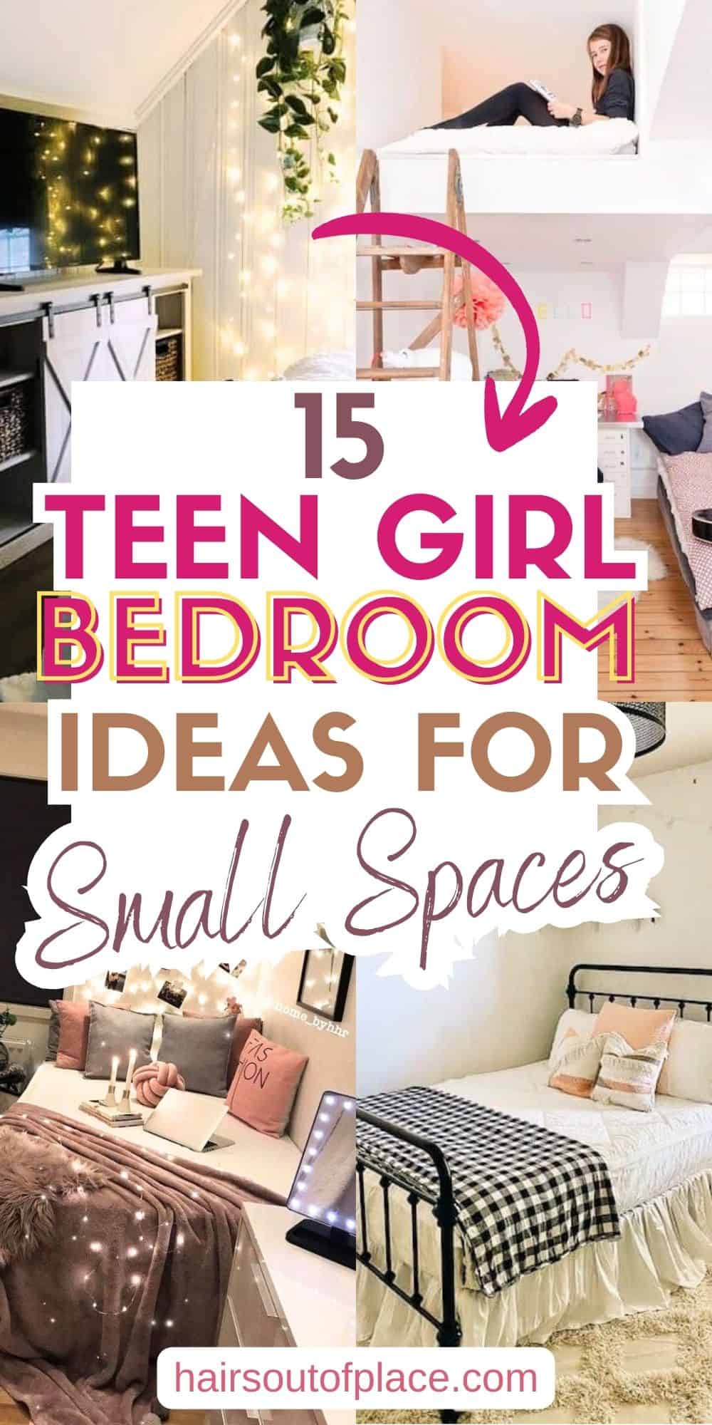 15 Teenage Girl Bedroom Ideas for Small Rooms Pinterest Pin
