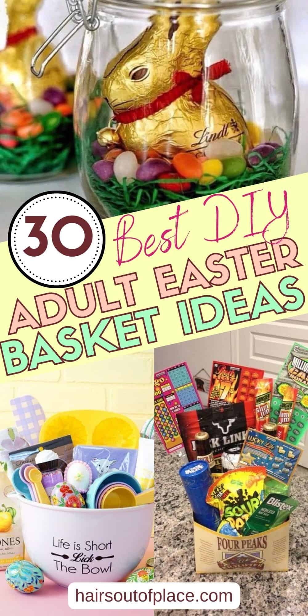 30 DIY Adult Easter Baskets Pinterest pin