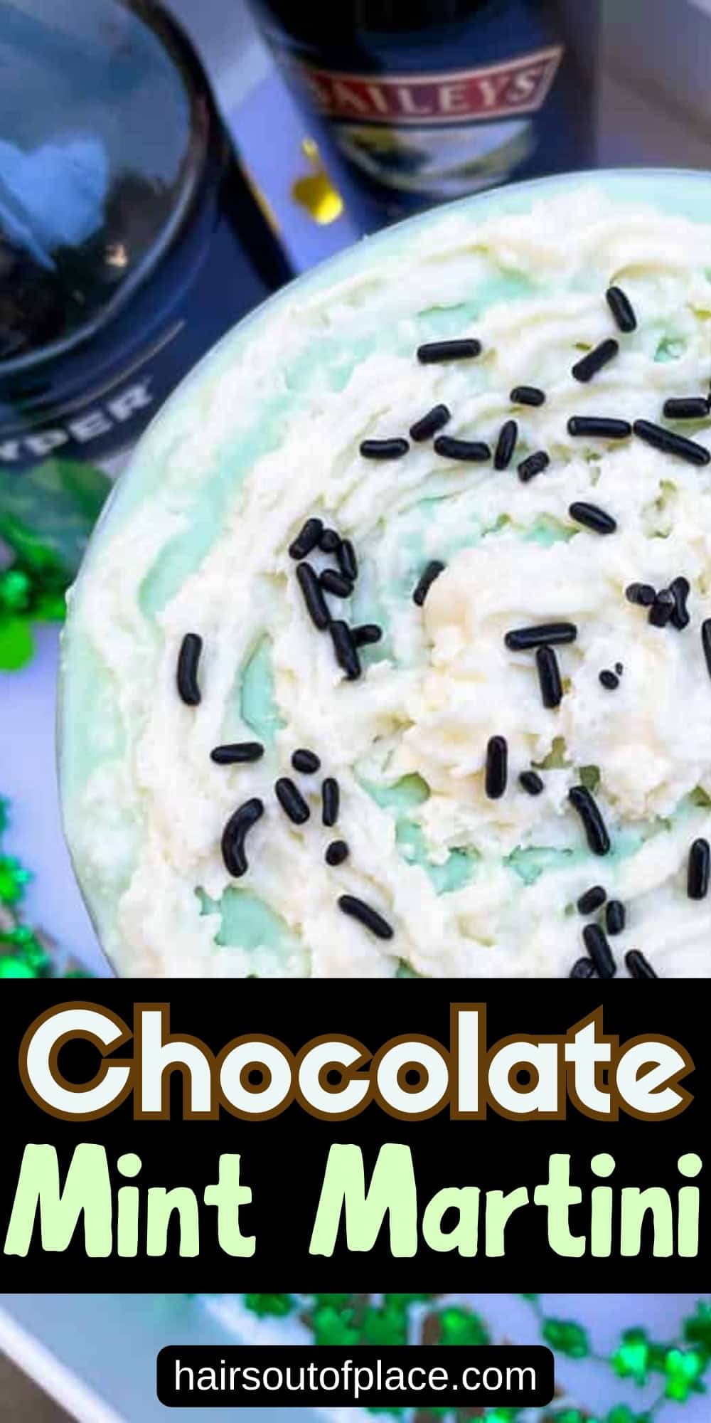 Chocolate Mint Martini Pinterest pin