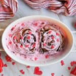 Valentine Cinnamon Rolls for Two