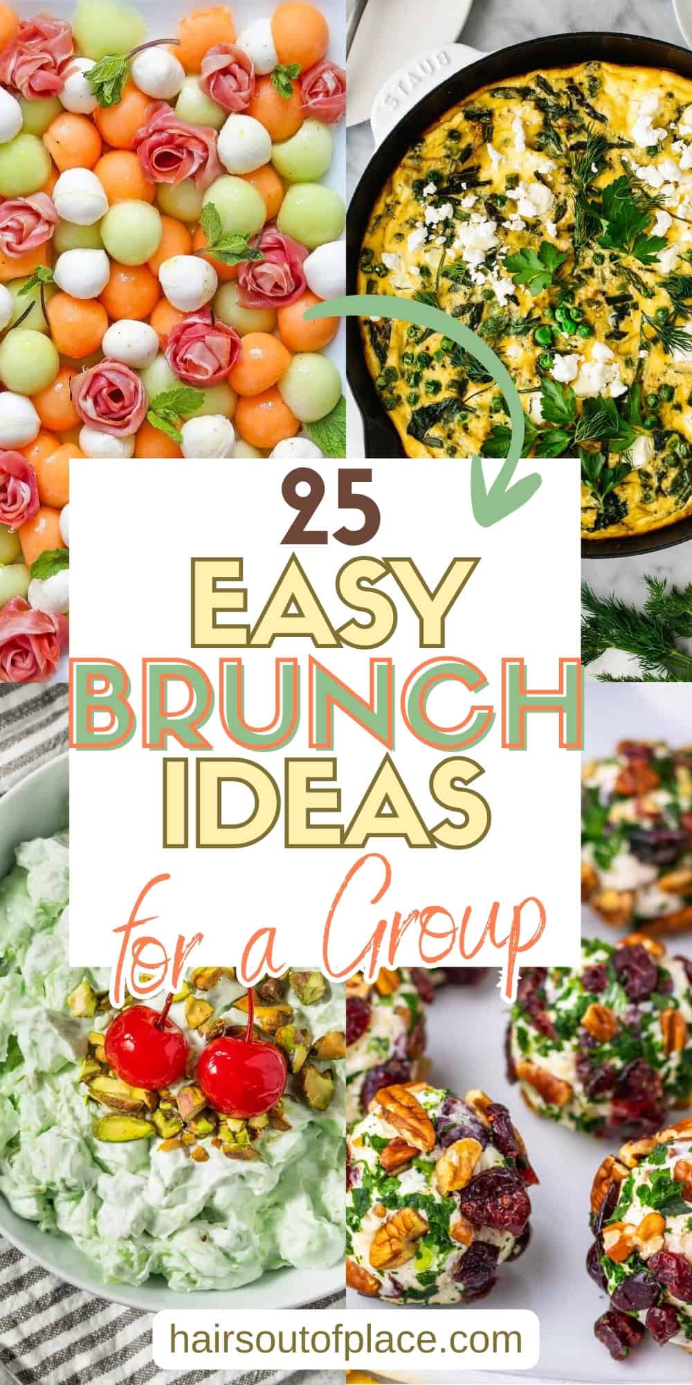 25 Easy Brunch Ideas for a Group Pinterest pin