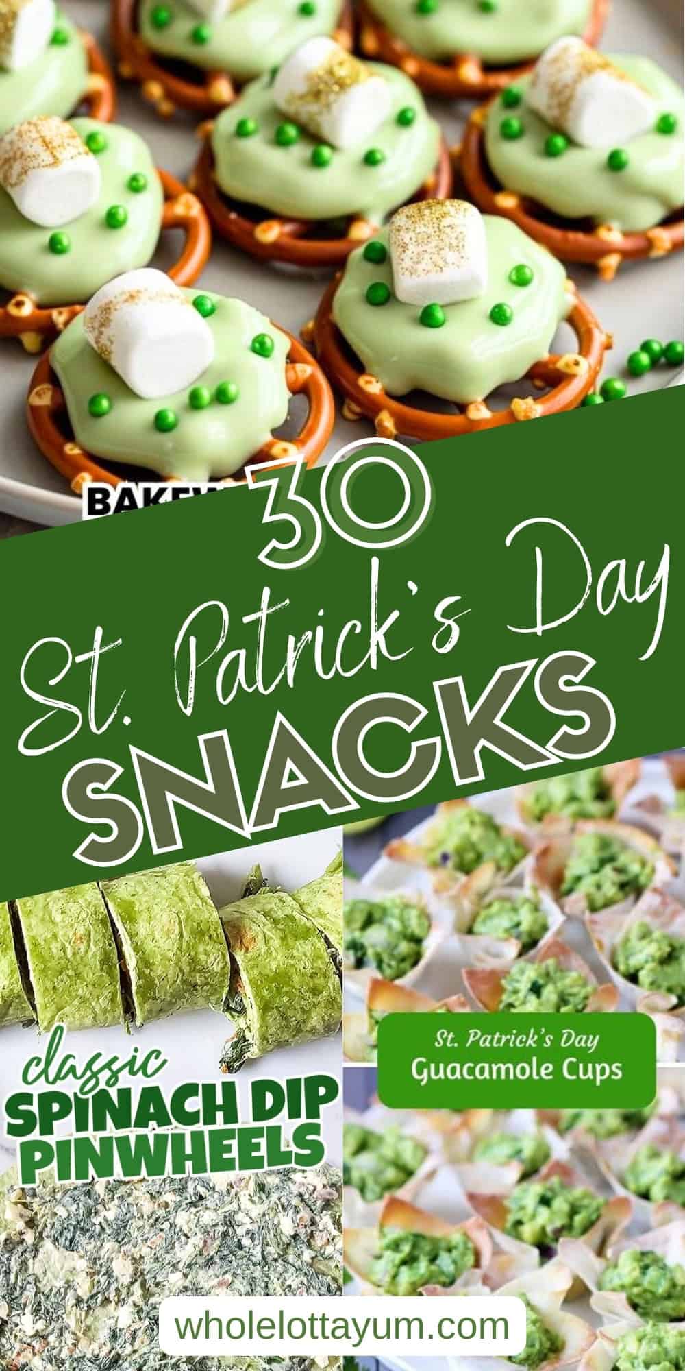 30 St. Patrick's Day Snacks Pinterest pin