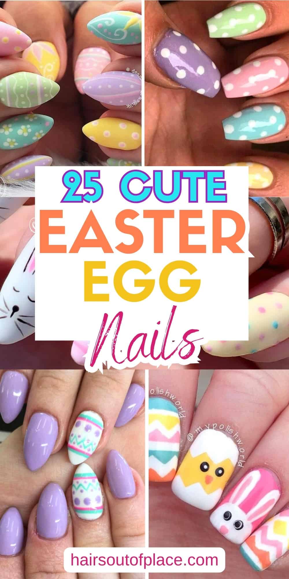 15 Easter Egg Nails Pinterest pin