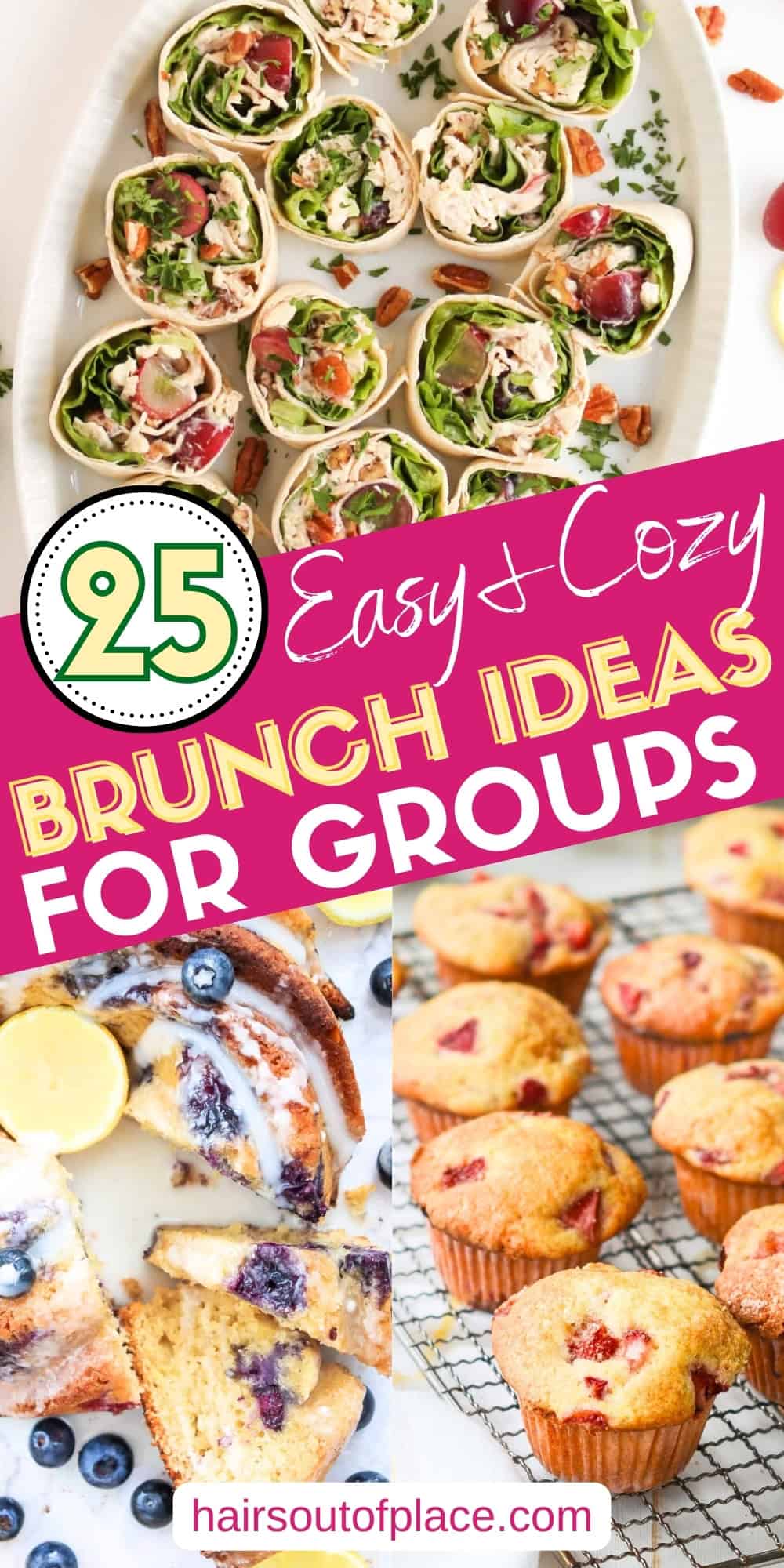 25 Easy Brunch Ideas for a Group Pinterest pin