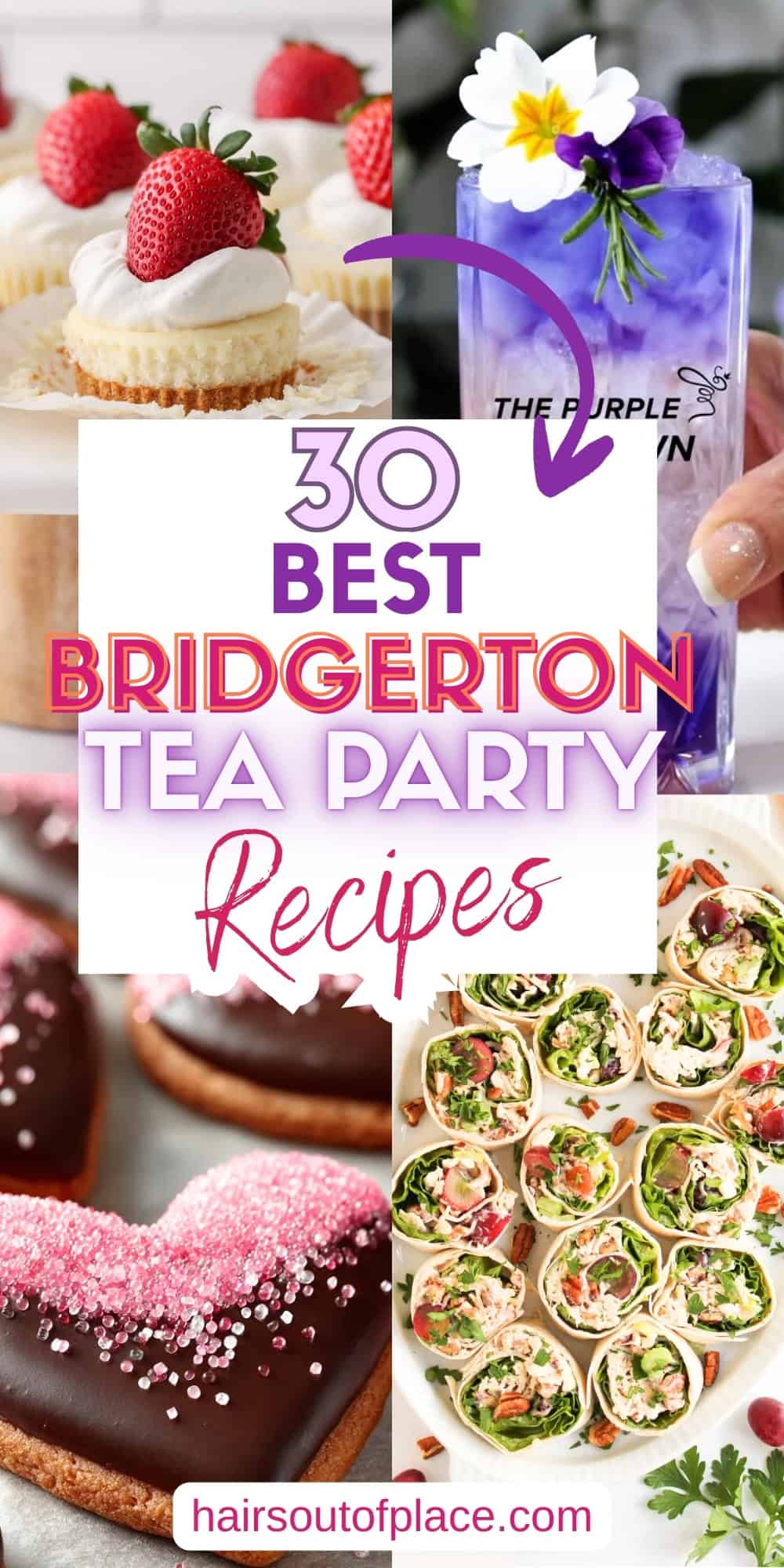 30 Bridgerton Tea Party Recipes Pinterest pin